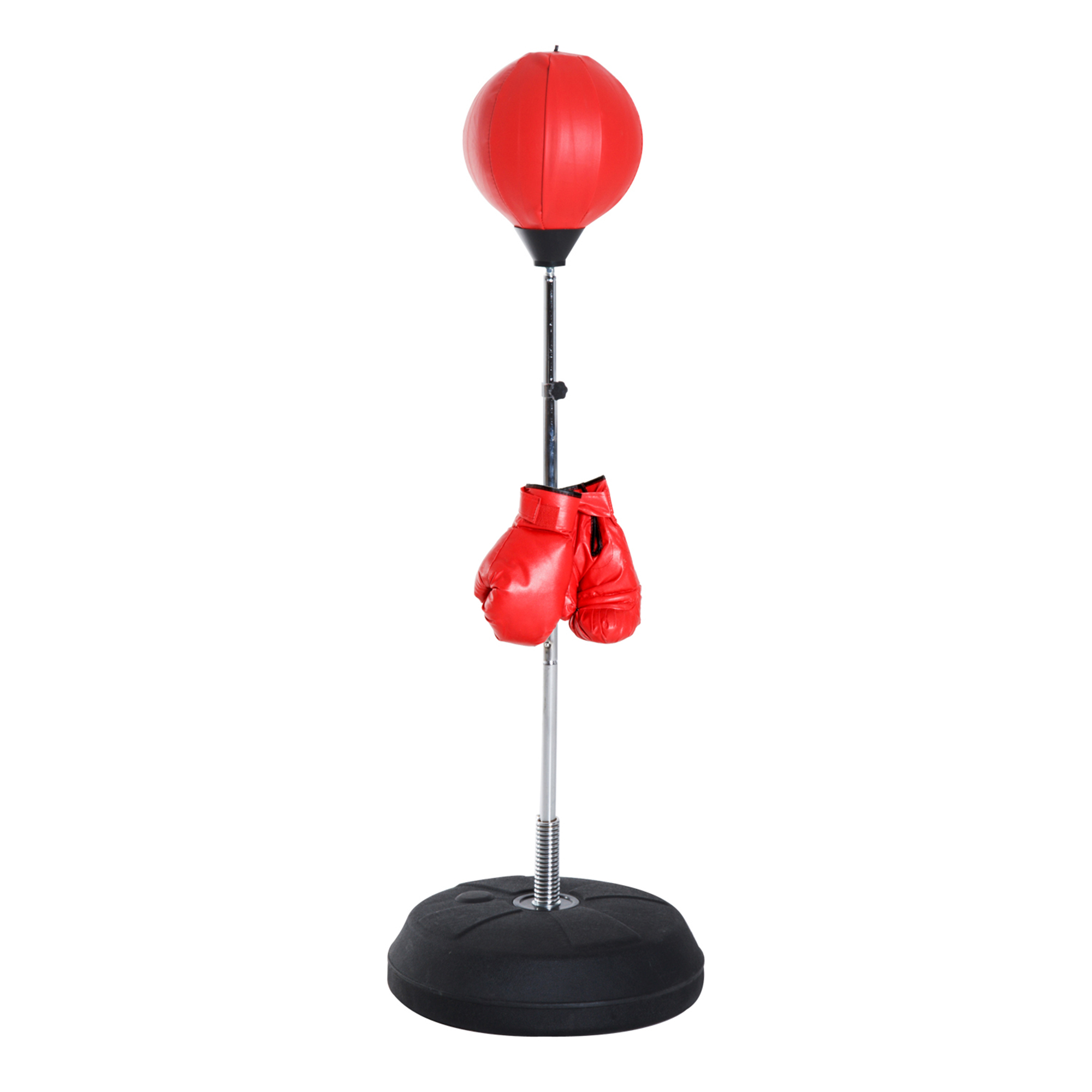 Box-Set mit Punchingball, höhenverstellbar, inkl, Boxhandschuhe, 126-144cm, Rot Box-Set mit Punchingball, höhenverstellbar, inkl, Boxhandschuhe, 126-144cm, Rot