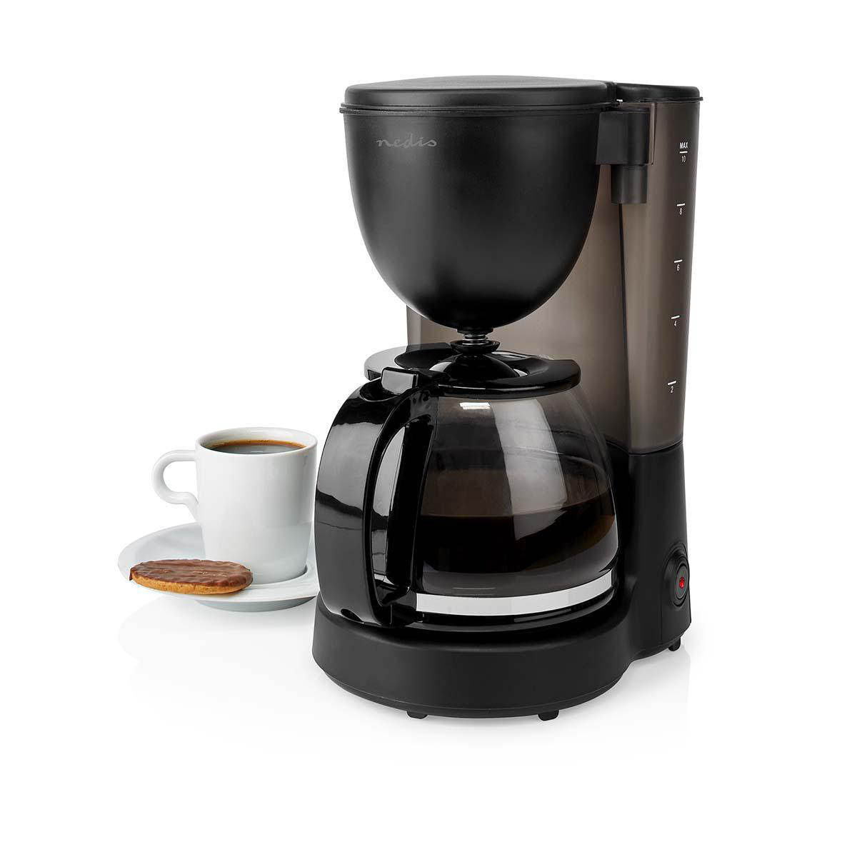 Kaffeemaschine | Filter Kaffee | 1.25 l | 10 Tassen | Warmhalten | schwarz