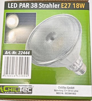 LED Strahler PAR38, 18W, 28x SMD-LED, 1450lm, 45°, 230V, 4000K neutralweiß