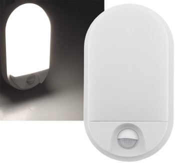LED Wandleuchte "NIAS" IP54, 4000K, 10W, 1010lm, 140° Bewegungsmelder
