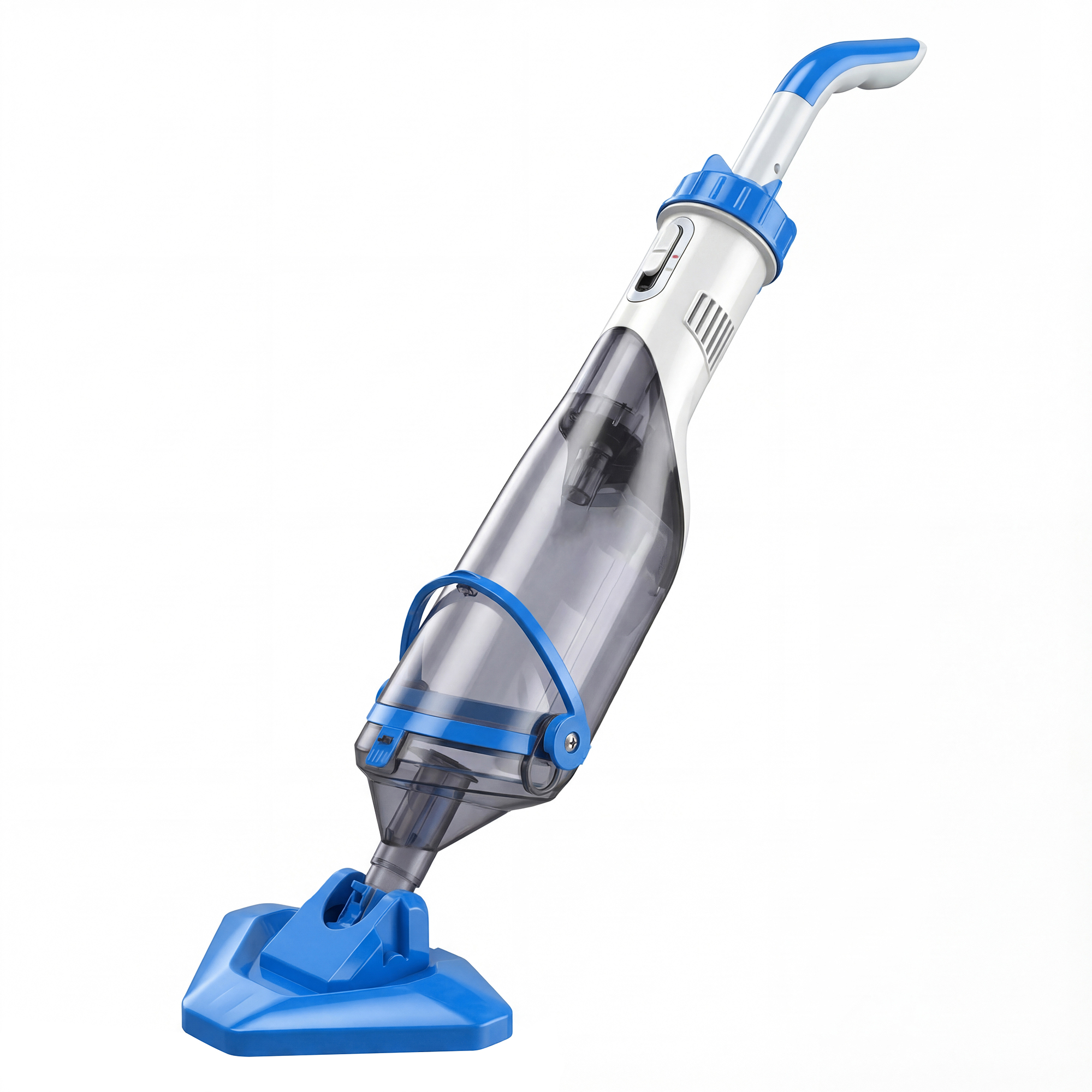 Poolreiniger, kabelloser Poolstaubsauger mit 63-150 cm verstellbarem Stiel und Bürste für kleine Pools, Whirlpools und Teiche