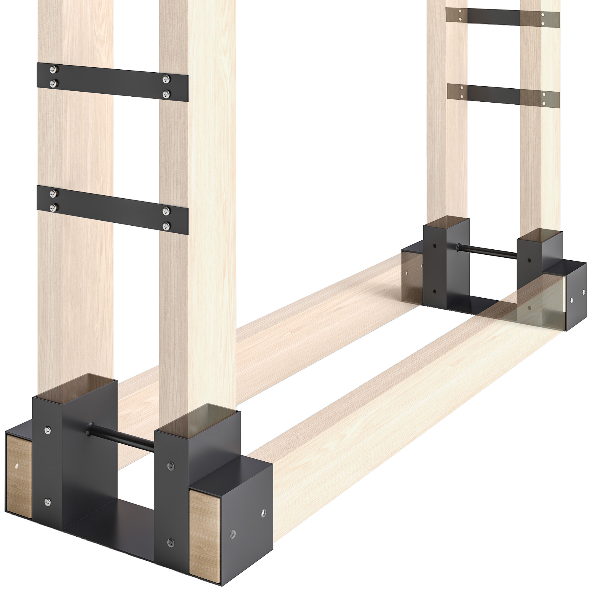 2er Set Kaminholzregal für innen 33,5 x 10 x 15,5cm Brennholzregal mit verstellbar Länge Metall Schwarz 2er Set Kaminholzregal für innen 33,5 x 10 x 15,5cm Brennholzregal mit verstellbar Länge Metall Schwarz