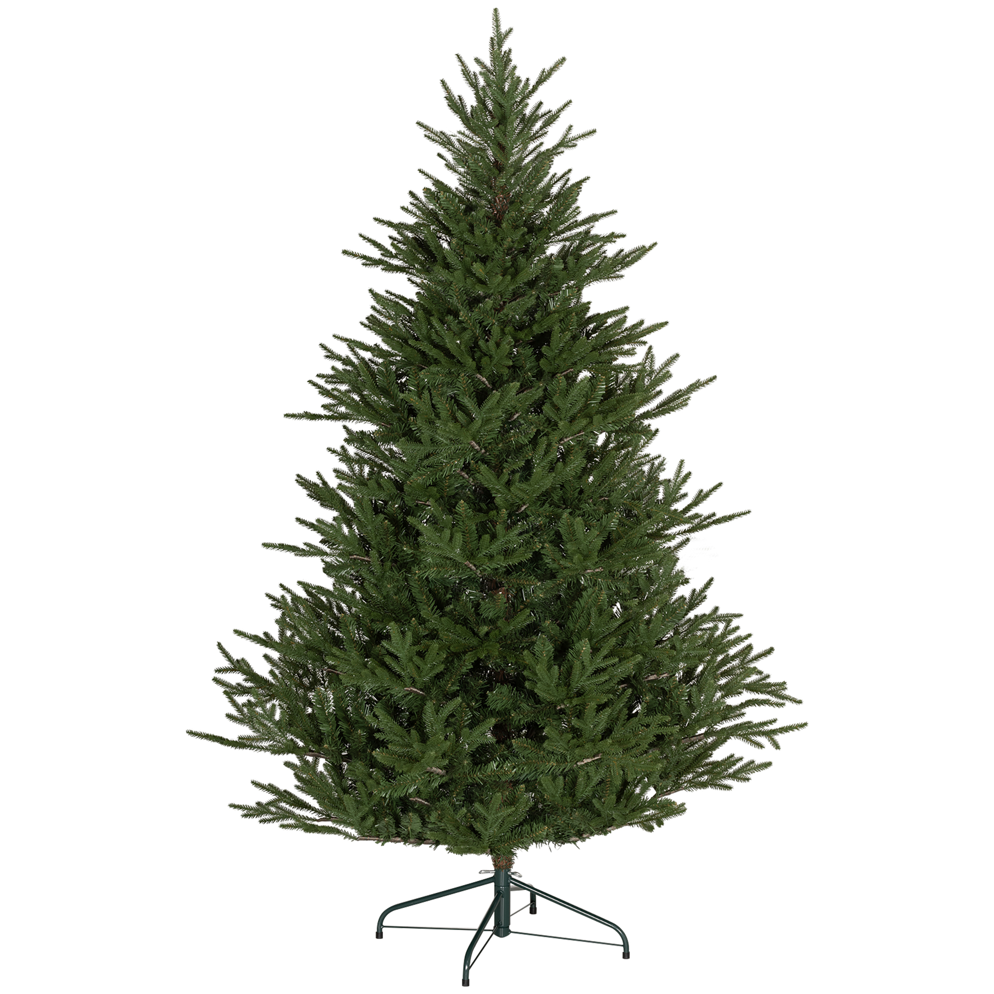 Weihnachtsbaum 183 cm, realistisches Aussehen, Schnellaufbau, inkl, Ständer, feuersicherer Kunststoff