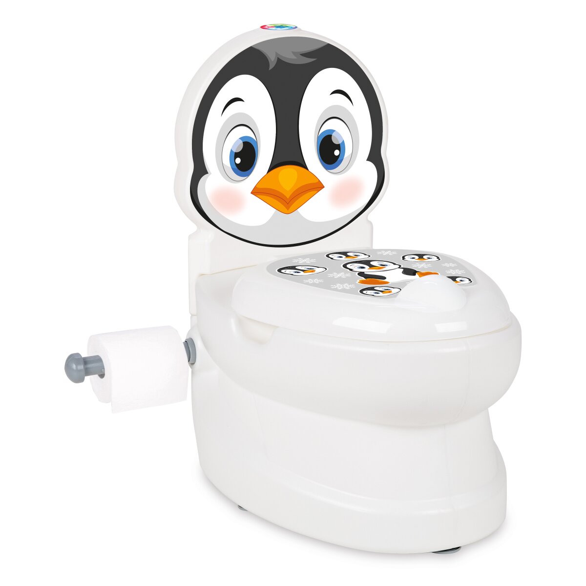 Meine kleine Toilette Pinguin mit Spülsound und Toilettenpapierhalter Meine kleine Toilette Pinguin mit Spülsound und Toilettenpapierhalter