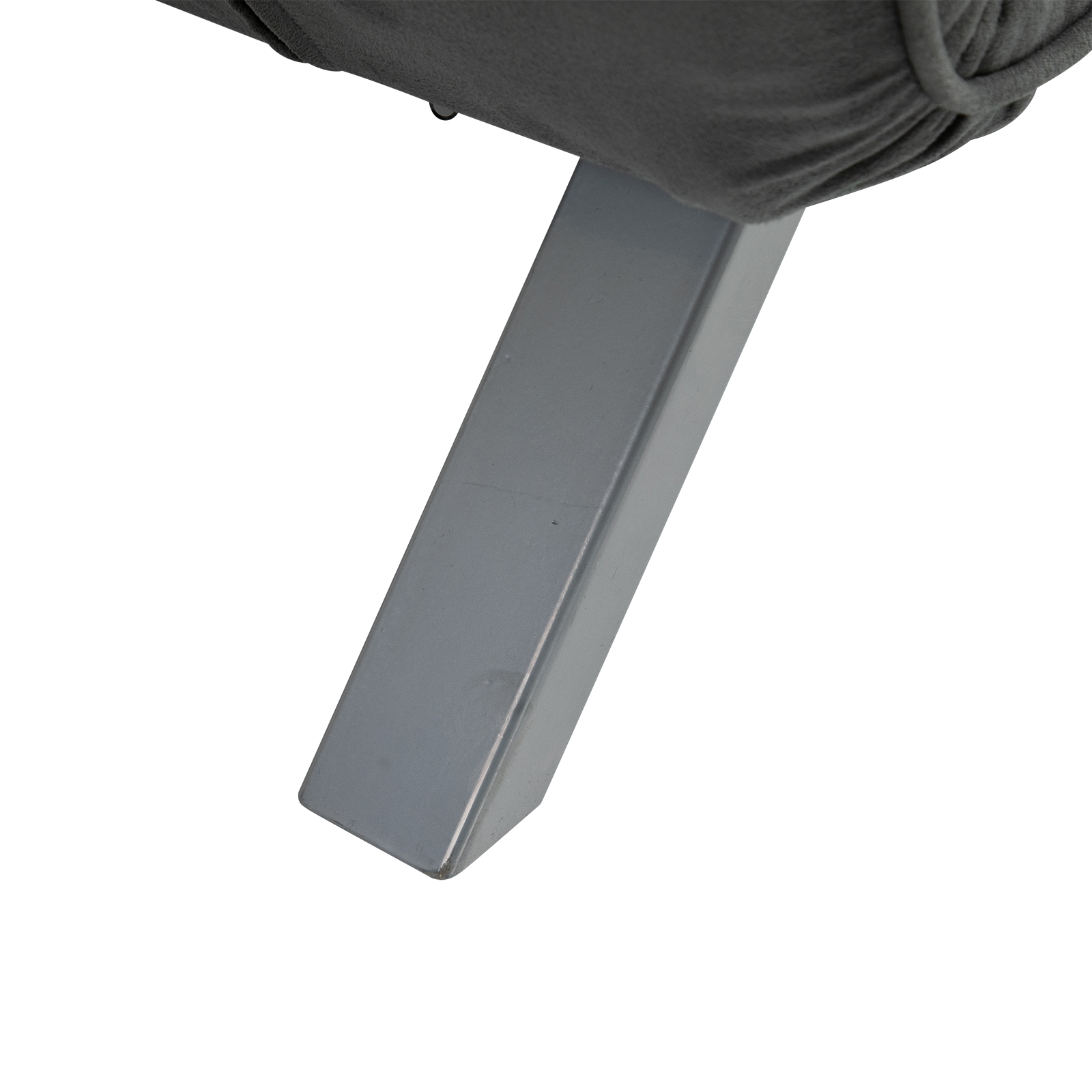 3 in 1 Schlafsofa 185x105cm Schlafcouch mit 5-stufig Verstellbarer Rückenlehne, Wurfkissen, 2 Sitzer Sofa mit Schlaffunktion, Samtoptik, Chaiselounge für Wohnzimmer, Schlafzimmer, Grau