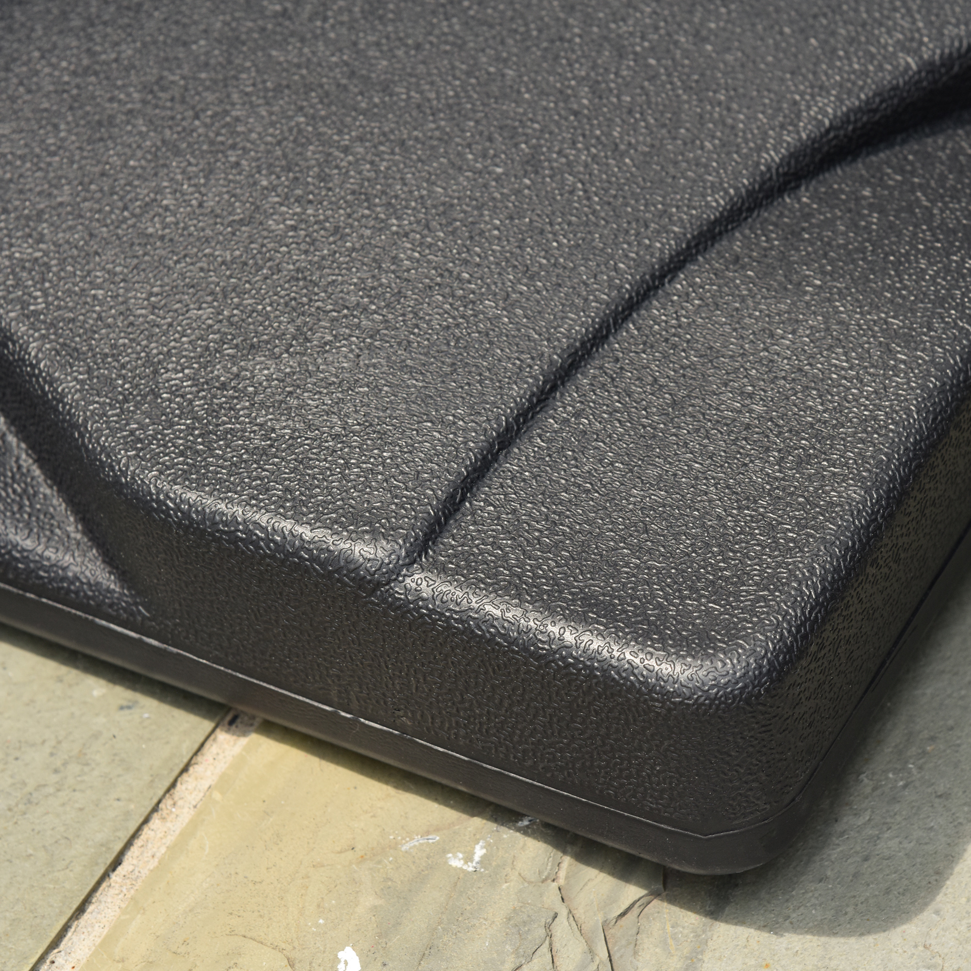 Sonnenschirmständer 20 kg Schirmständer für Sonnenschirm Schirmstangen 32/38/48 mm Sonnenschirmfuß für Garten Terrasse Balkon Zement 41,5 x 41,5 Schwarz