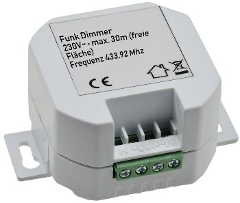 Funk-Empfänger DIM für "Pilota Casa" / dimmt Halogen- (150W) + LED-Lampen (60W)