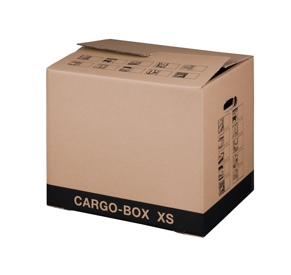 Cargobox ECO mit Steckboden, 455x345x380mm, braun, 1-wellig, VPE10