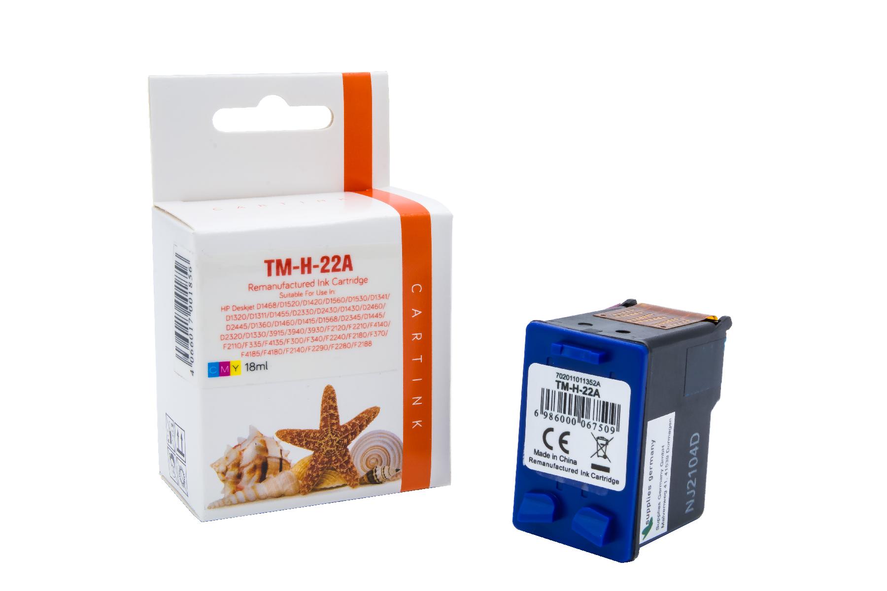22 Refill Tinte Color für HP / C9352AE / 17 22 Refill Tinte Color für HP / C9352AE / 17