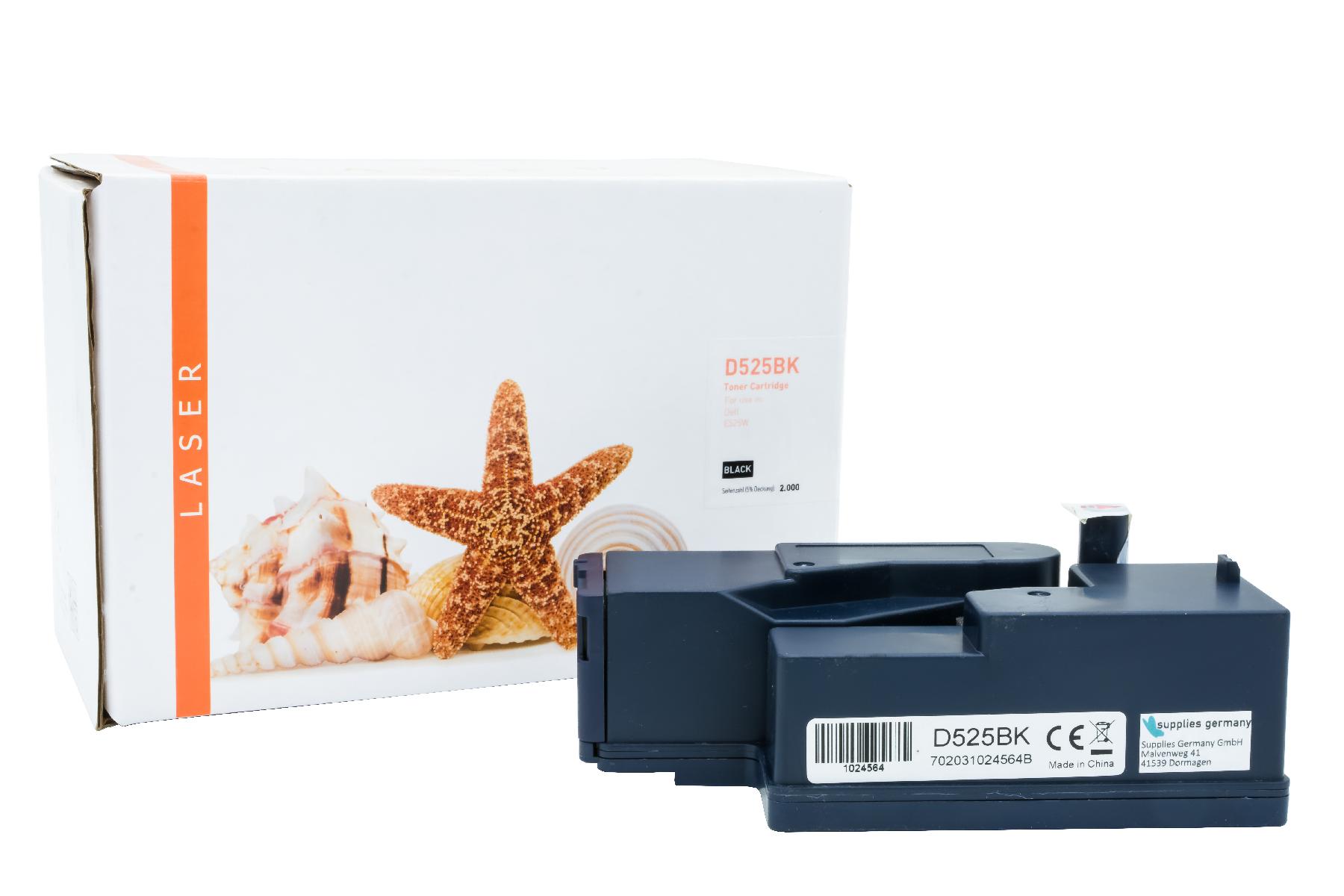 DELLE525BK alternativ Toner black für Dell / H3M8P / 2.000 Seiten DELLE525BK alternativ Toner black für Dell / H3M8P / 2.000 Seiten