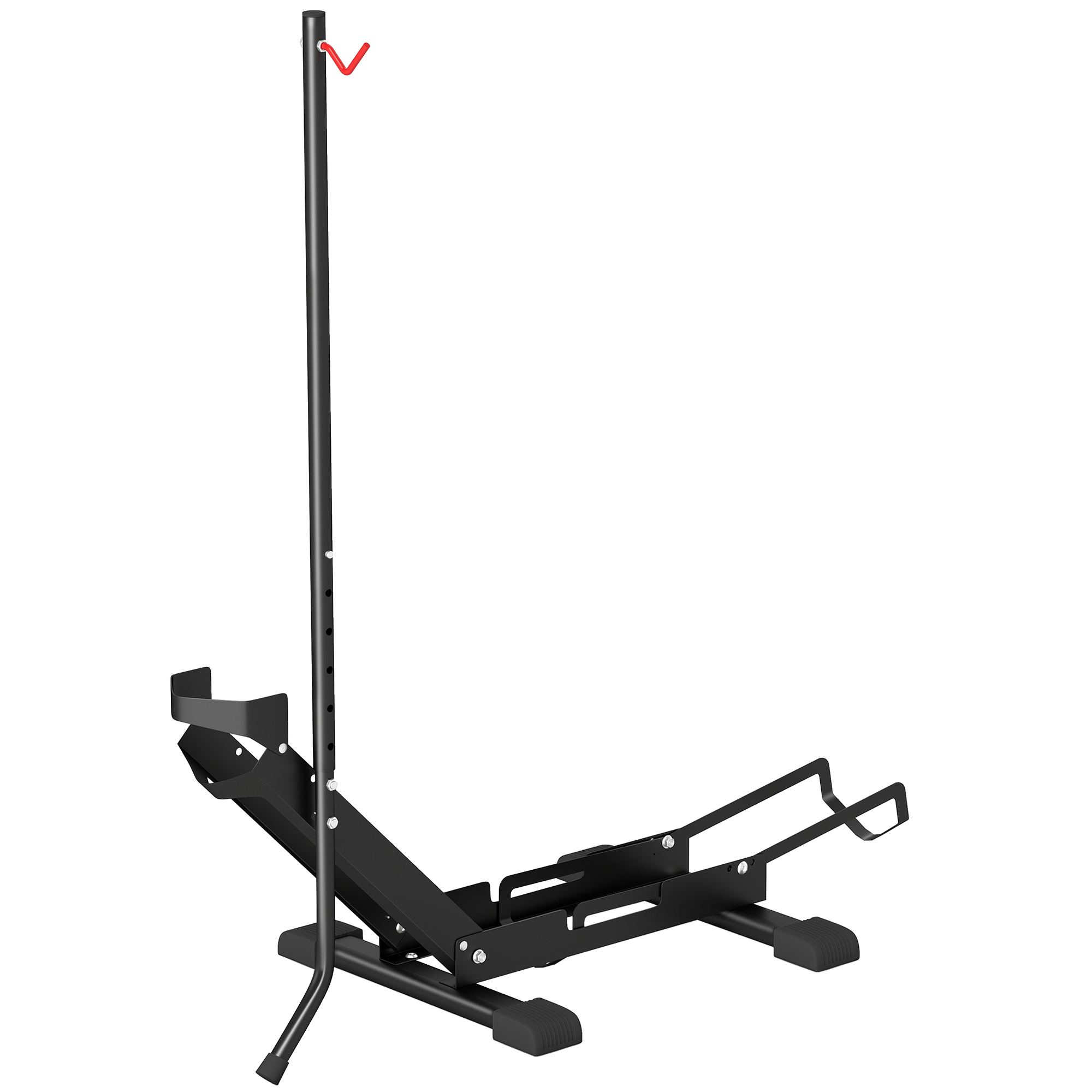 Fahrradständer für Fahrräder Stahl Fahrradhalter mit 80 mm Reifenbreiten 75 x 41 x 81H cm Schwarz