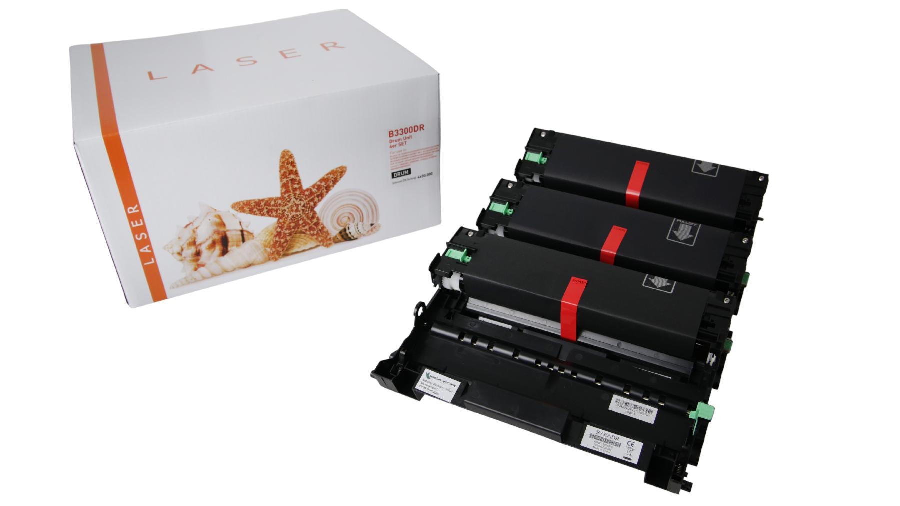 4er Set DR3300 alternativ Trommel black für Brother / DR3300 / 4x30.000 Seiten 4er Set DR3300 alternativ Trommel black für Brother / DR3300 / 4x30.000 Seiten
