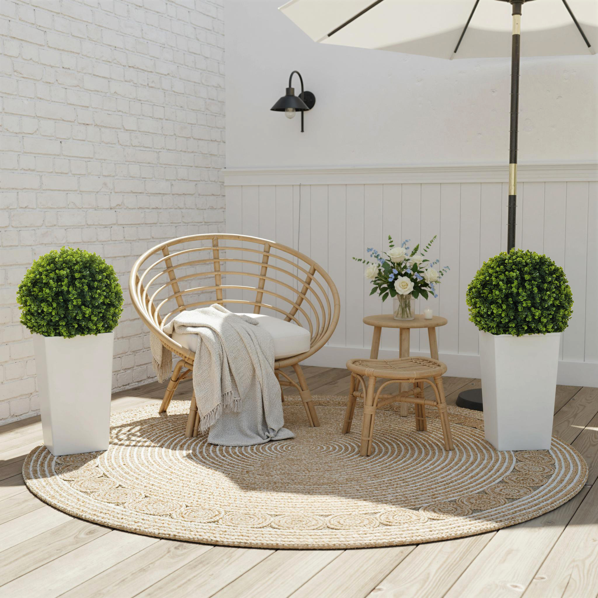 2er-Set Künstlicher Eukalyptuskugeln 65 cm Kunstpflanze mit UV-Schutz, 330 Blättern im Topf, Grün