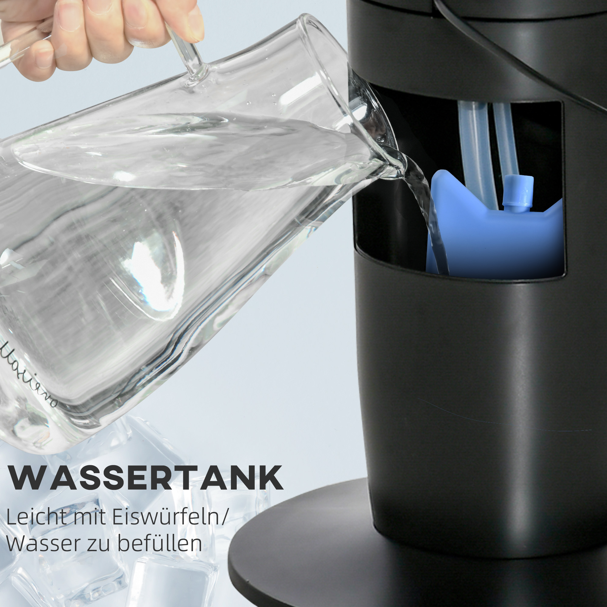 Turmventilator, Klimaanlage mit 4 Modi, 3 Geschwindigkeiten, Timer, Kunststoff