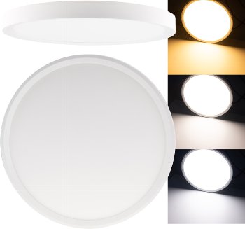 LED Deckenleuchte "Santano 30 CCT" / Ø 30cm, 24W, CCT 3000/4000/6000k