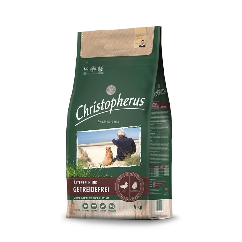 Christopherus Getreidefrei Senior Ente + Kartoffel - 4 kg