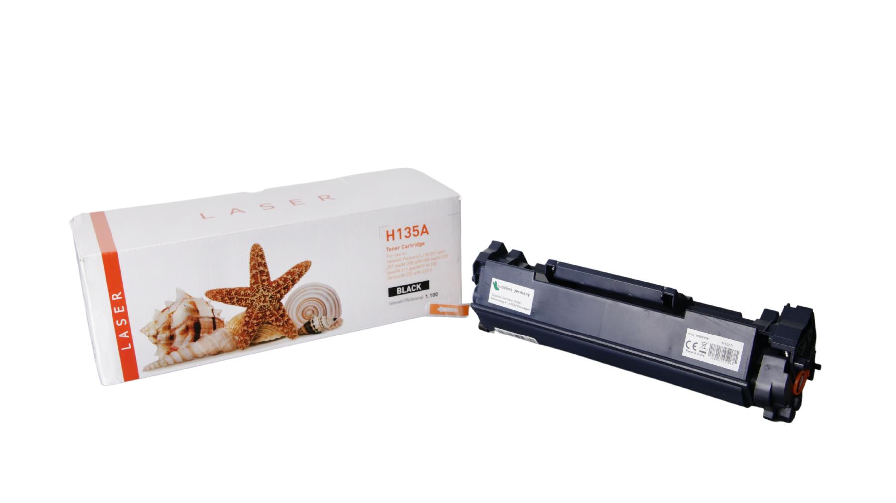 135A alternativ Toner schwarz für HP / W1350A / 1.100 Seiten