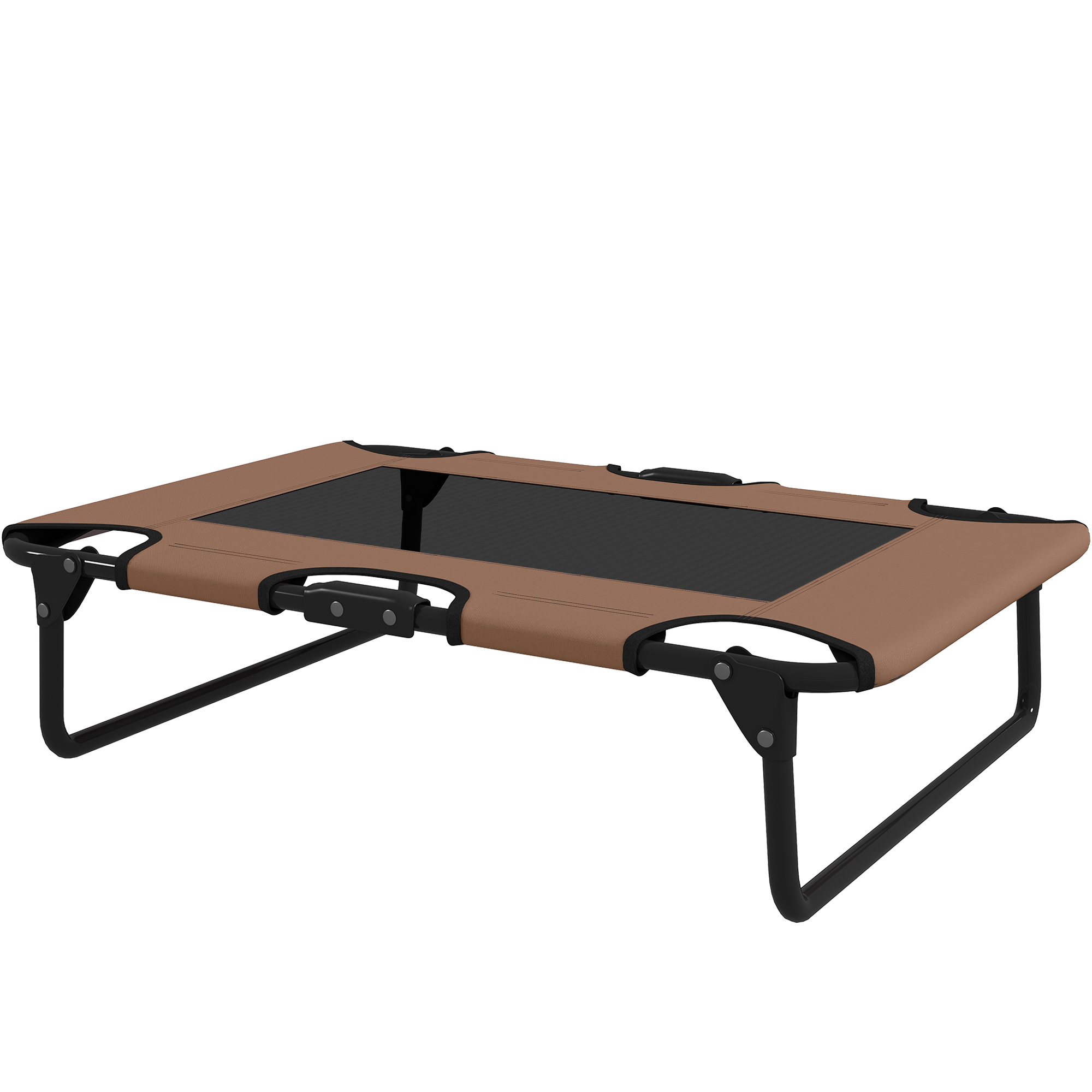 erhöhtes Hundebett klappbar Haustierbett, Outdoor Hundeliege mit Netzdesign Kaffee Oxford 75 x 51 x 18 cm erhöhtes Hundebett klappbar Haustierbett, Outdoor Hundeliege mit Netzdesign Kaffee Oxford 75 x 51 x 18 cm