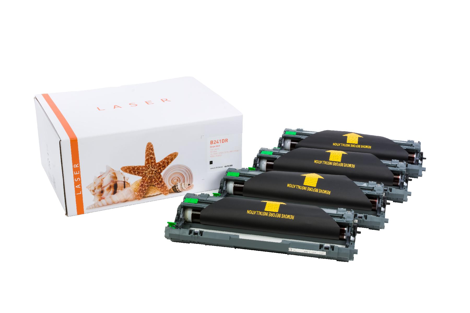 DR241 alternativ Trommel BK,C,M,Y für Brother / DR241CL / 15.000 Seiten