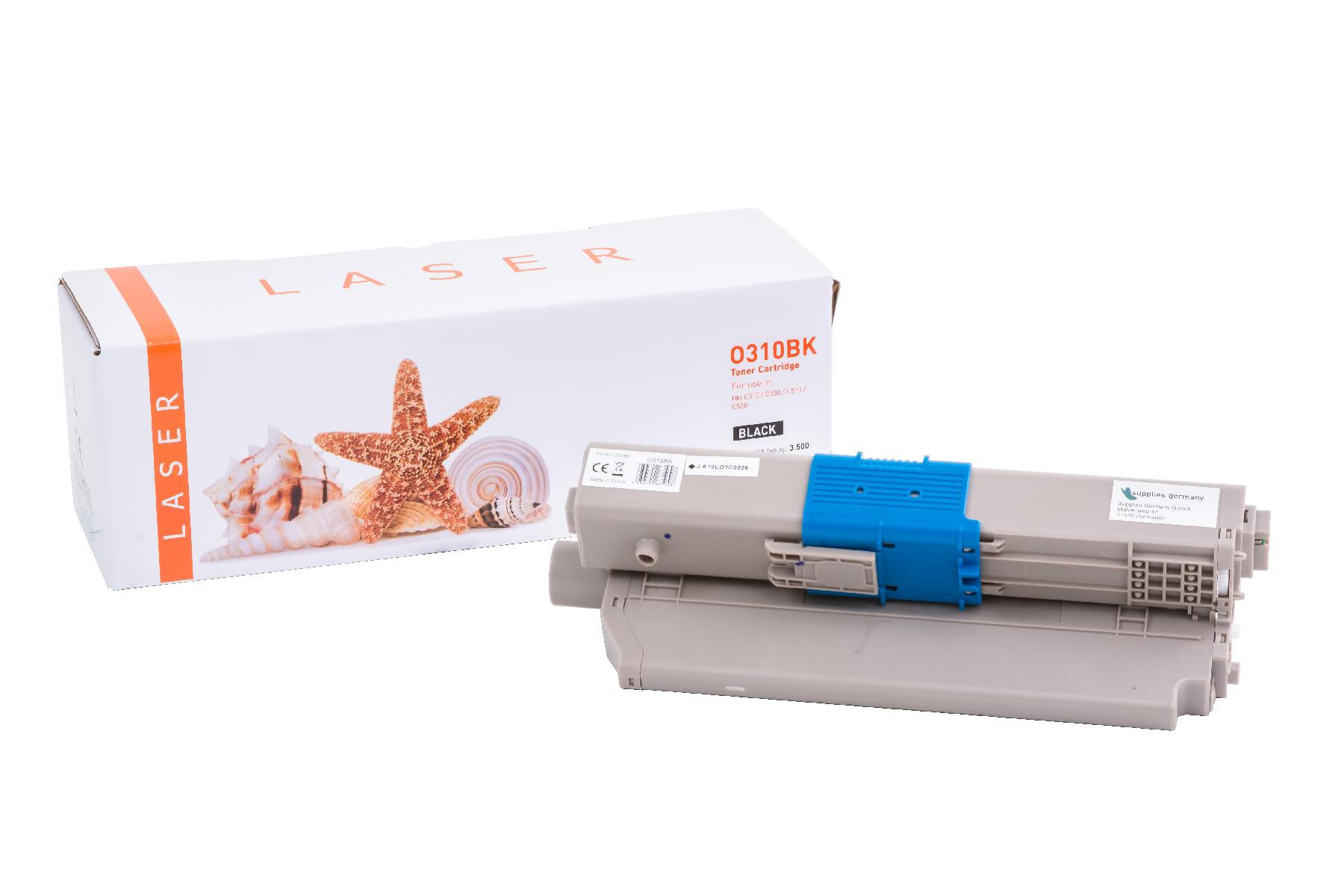 C310BK alternativ Toner black für OKI / 44469803 / 3.500 Seiten C310BK alternativ Toner black für OKI / 44469803 / 3.500 Seiten