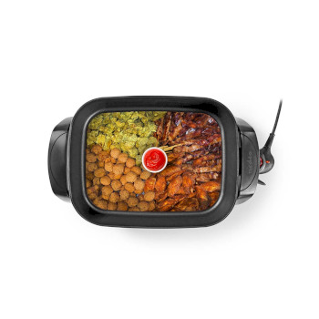 elektrische Pfanne | 40 cm | dickwandiges Aluminium-Gussgehäuse