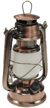 LED Camping Laterne "CT-CL Copper" / ØxH 12x23,5cm, 4x AA, warmweiß, dimmbar