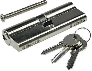 Schließzylinder 80mm (40+40mm), Profil-Zylinder, 3 Bartschlüssel