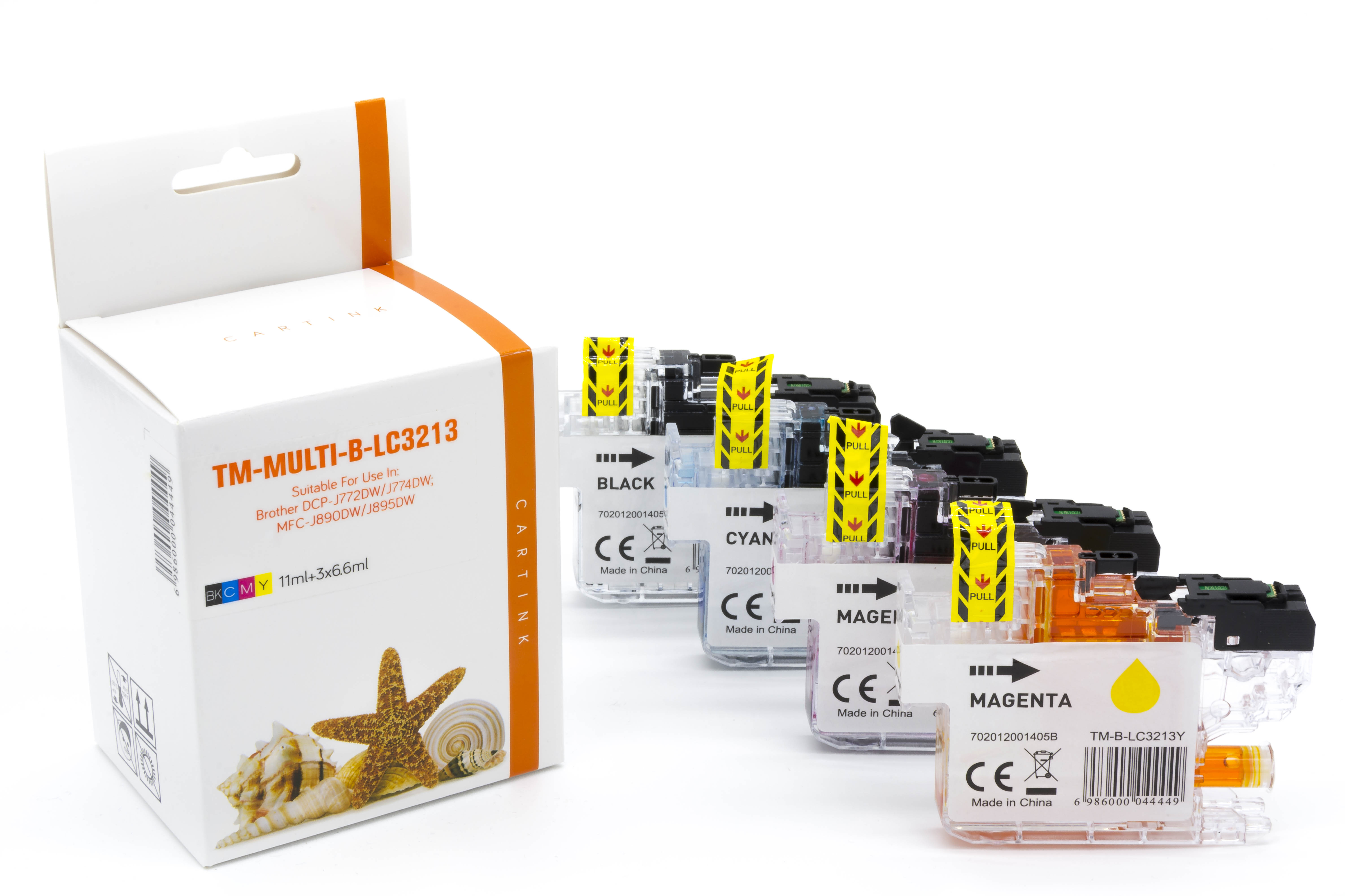 Multipack LC3213 alternativ Tinte für Brother / LC3213 / BKCMY 400 Seiten Multipack LC3213 alternativ Tinte für Brother / LC3213 / BKCMY 400 Seiten