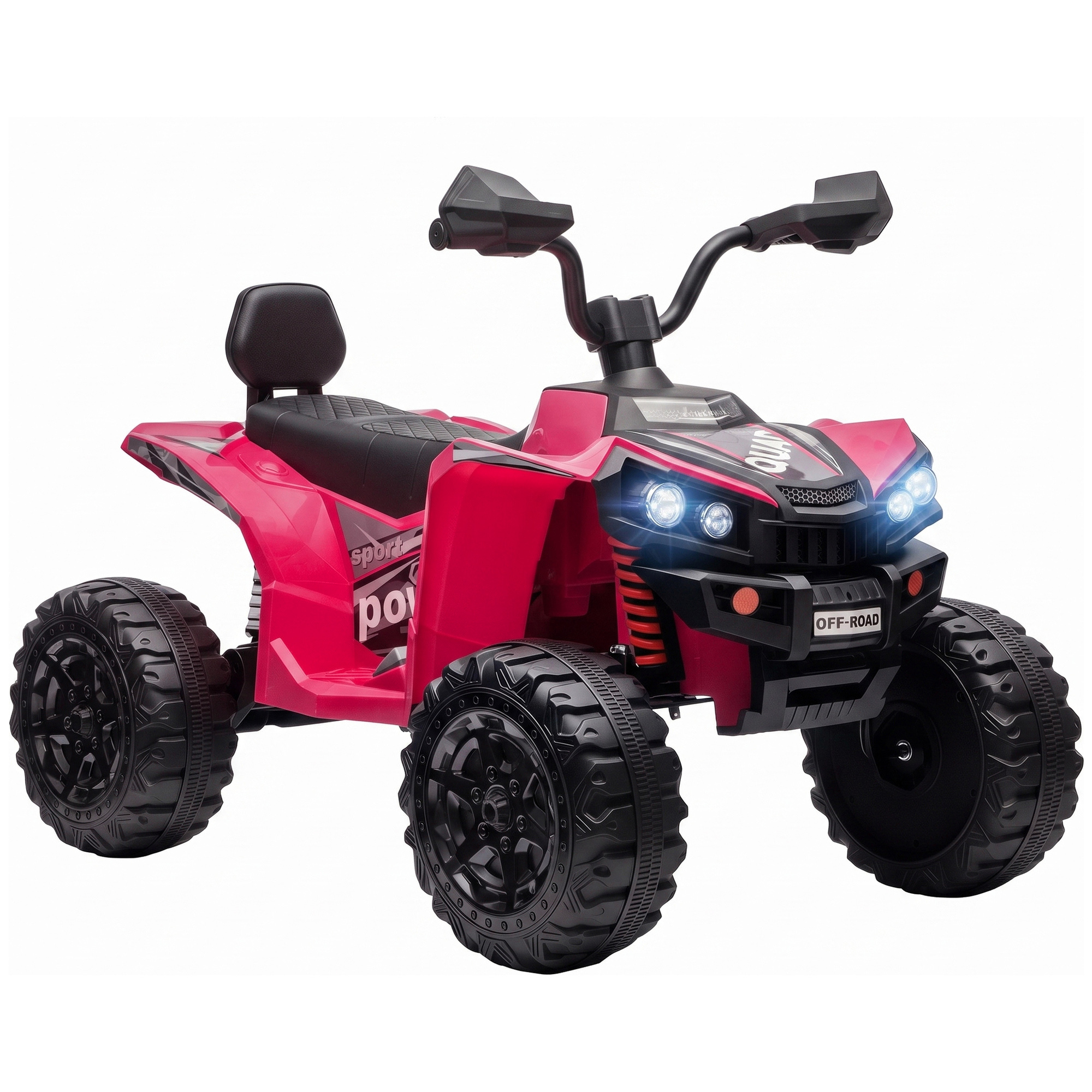 Kinder Quad Elektro 24V 2-Sitzer Elektro ATV 4–6 km/h Kinderquad mit Lithium-Akku 2 120W Motoren 4-Rad-Federung