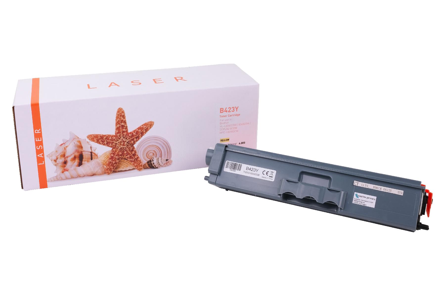 TN423Y alternativ Toner yellow für Brother / TN423Y  / 4.000 Seiten