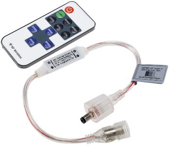 Funk-Controller für LED-Stripes, mit Fernbedienung, 12-24V, 72Watt