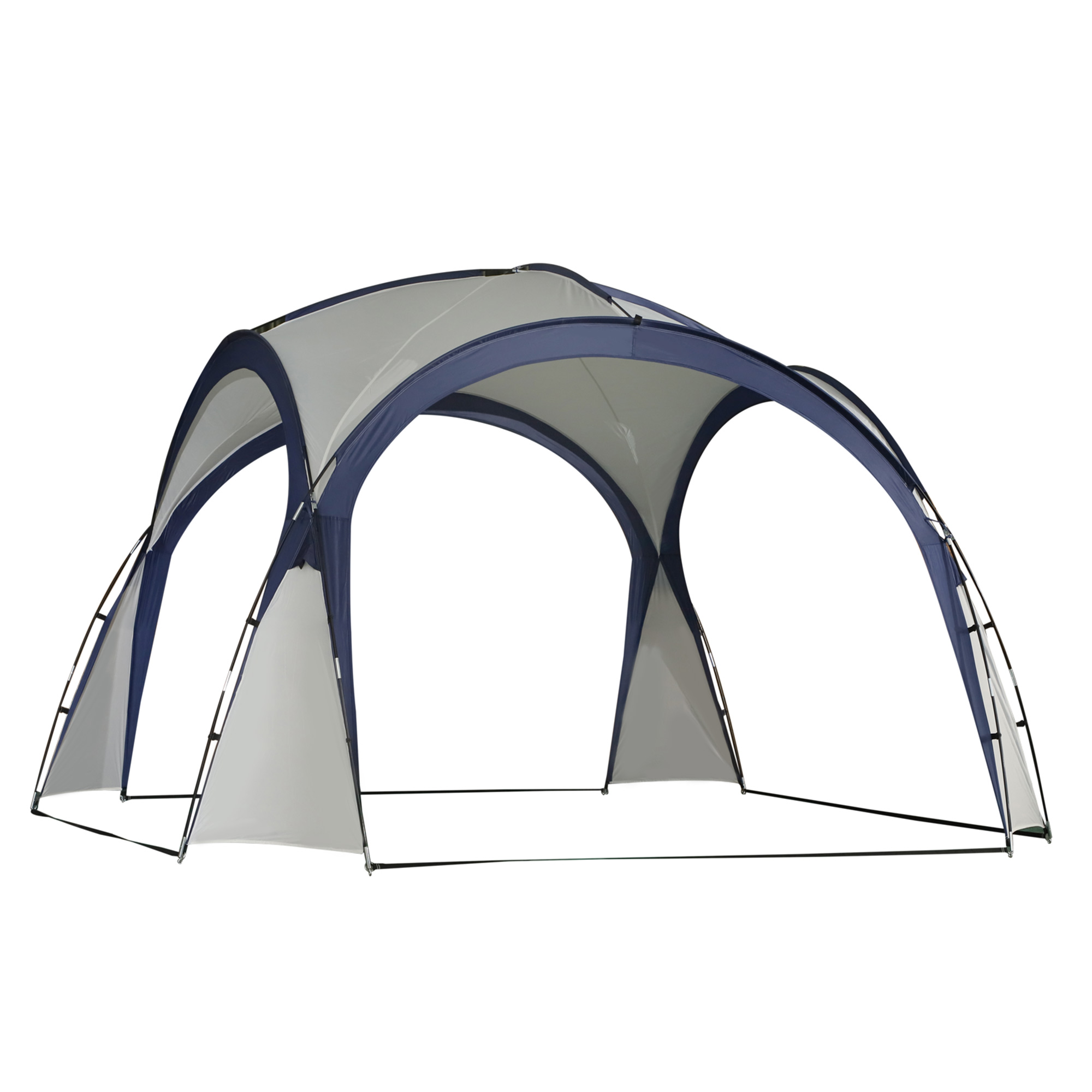 Kuppelzelt für 6-8 Personen, Pavillon, Schutz vor Sonne und Nieselregen, 3,5 x 3,5 x 2,22 m, Cremeweiß Kuppelzelt für 6-8 Personen, Pavillon, Schutz vor Sonne und Nieselregen, 3,5 x 3,5 x 2,22 m, Cremeweiß