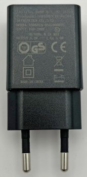 Stecker-Netzteil mit USB "CTN-0510", Ein 110-240V~, Aus 5V=, 1A, 5W, schwarz