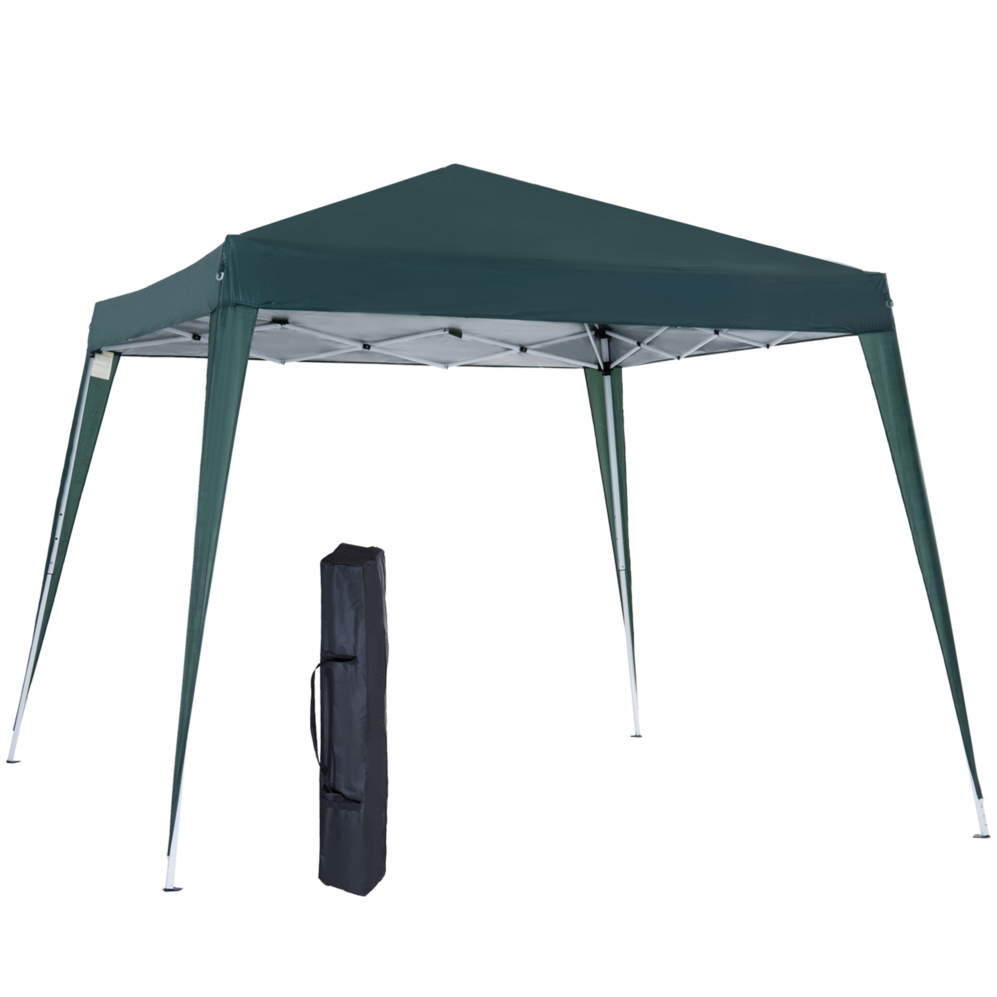 Faltpavillon 2,4x2,4m Pavillon Faltzelt mit UV-Schutz, Partyzelt inkl, Tragetasche für Garten, Balkon, Stahl Grün Faltpavillon 2,4x2,4m Pavillon Faltzelt mit UV-Schutz, Partyzelt inkl, Tragetasche für Garten, Balkon, Stahl Grün