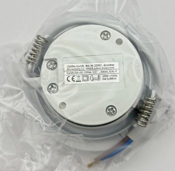 LED-Einbauleuchte "Flat-32dim" warmweiß, 80x32mm, 5W, 590lm, weißes Gehäuse