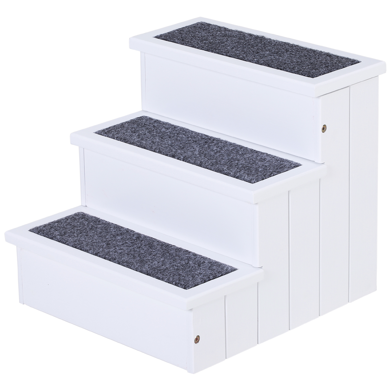 Hundetreppe 3 Stufen Katzentreppe Haustiertreppe Hundetreppe für Hunde und Katzen Tiertreppe Einstiegshilfe mit Teppich Stauraum für Sofa Bett Tannenholz Weiß 40,5 x 44,5 x 38 cm Hundetreppe 3 Stufen Katzentreppe Haustiertreppe Hundetreppe für Hunde und Katzen Tiertreppe Einstiegshilfe mit Teppich Stauraum für Sofa Bett Tannenholz Weiß 40,5 x 44,5 x 38 cm