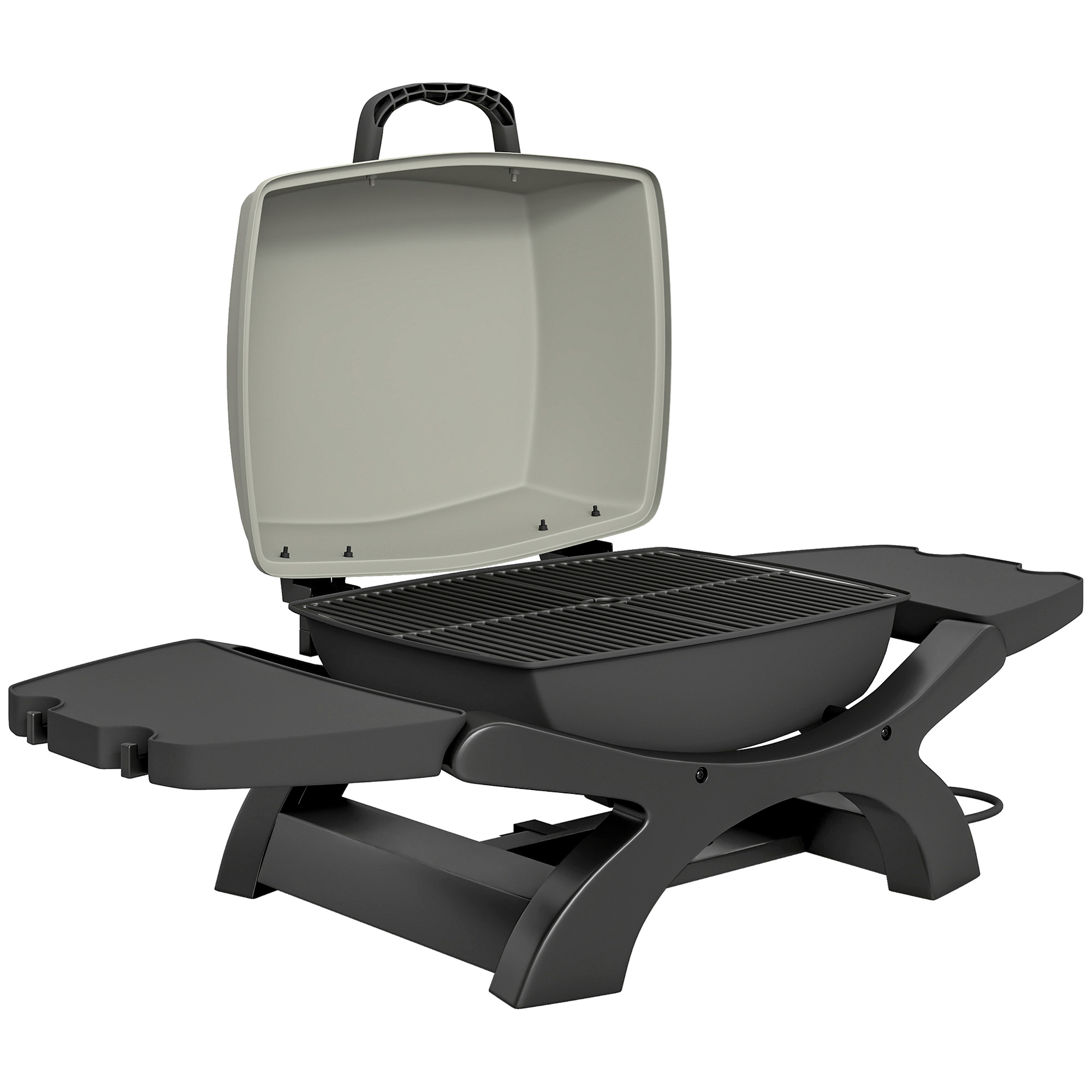 Tischgrill Elektrisch 2300W 23x71 cm tragbar Elektrogrill mit Antihaftbeschichtete Grillrosten Fettauffangschale