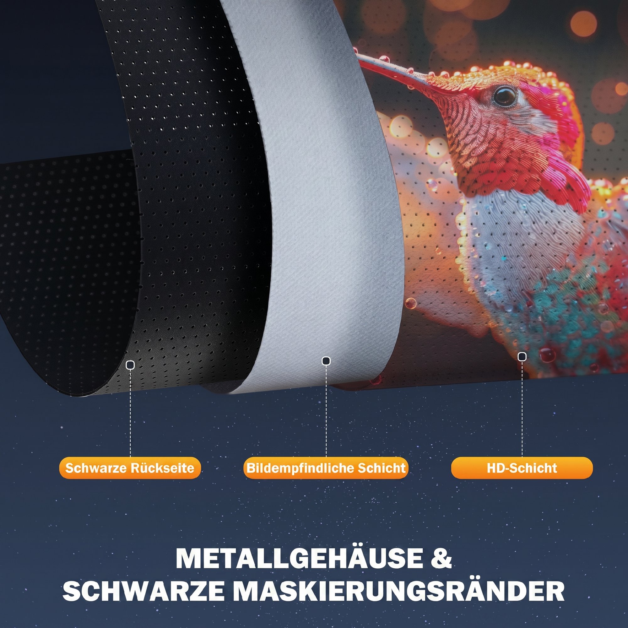 Beamer Leinwand 212 x 150 cm 120 Zoll 16:9 HD 4K Projektionsleinwand Elektrisch mit Fernbedienung, Weiß
