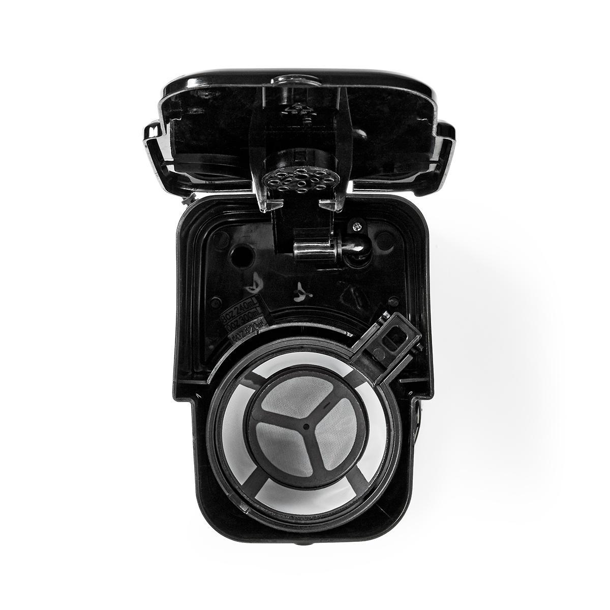 Kaffeemaschine | Filter Kaffee | 0.4 l | 1 Tassen | Timer einschalten | schwarz / Silber