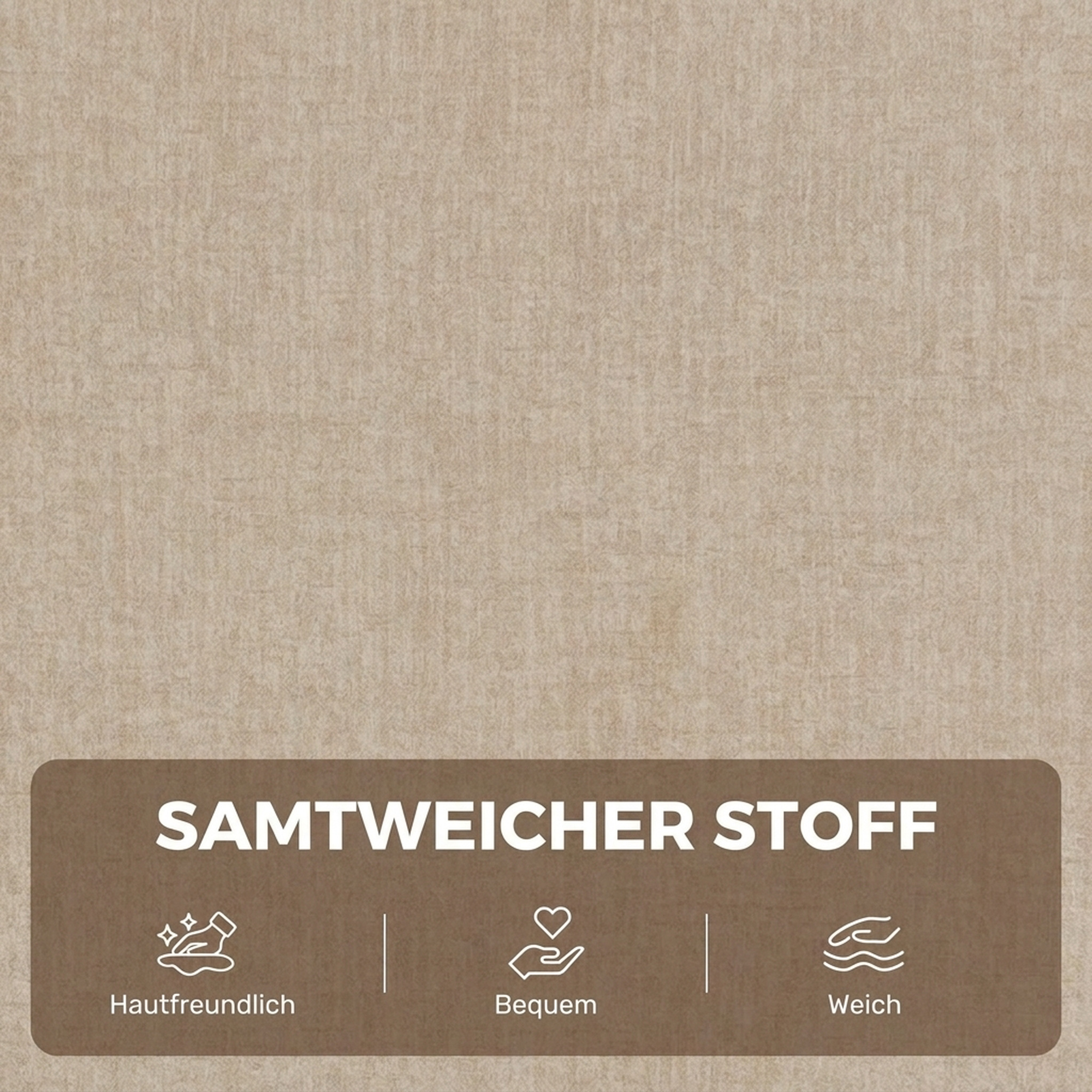 Elektrischer Aufstehsessel mit Vibrationsmassage und Wärmefunktion, Relaxsessel in Samtoptik mit Federkernpolsterung, Cremeweiß