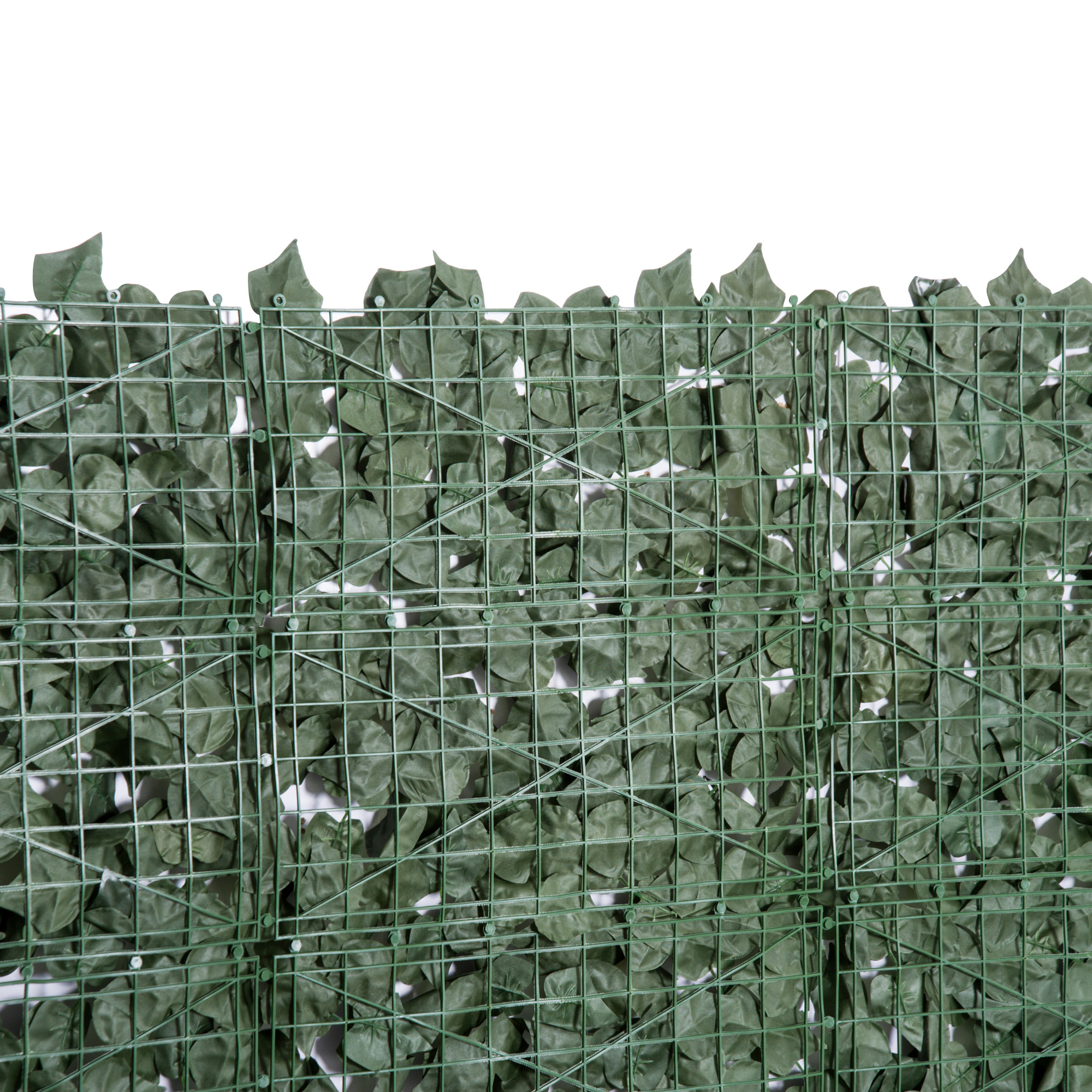 Künstlicher Hecken Sichtschutz, UV Geschützt Sichtschutz, Grün Balkon Sichtschutz, Zaun Sichtschutzgitter mit Blättern, Hecken Zaun, WandKünstliche 300 x150 cm für Garten Hochzeit