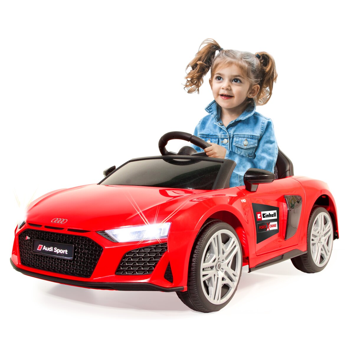 Kinderfahrzeug Audi R8 Spyder rot Einhell Power X-Change Kinderfahrzeug Audi R8 Spyder rot Einhell Power X-Change inkl. Starter Set