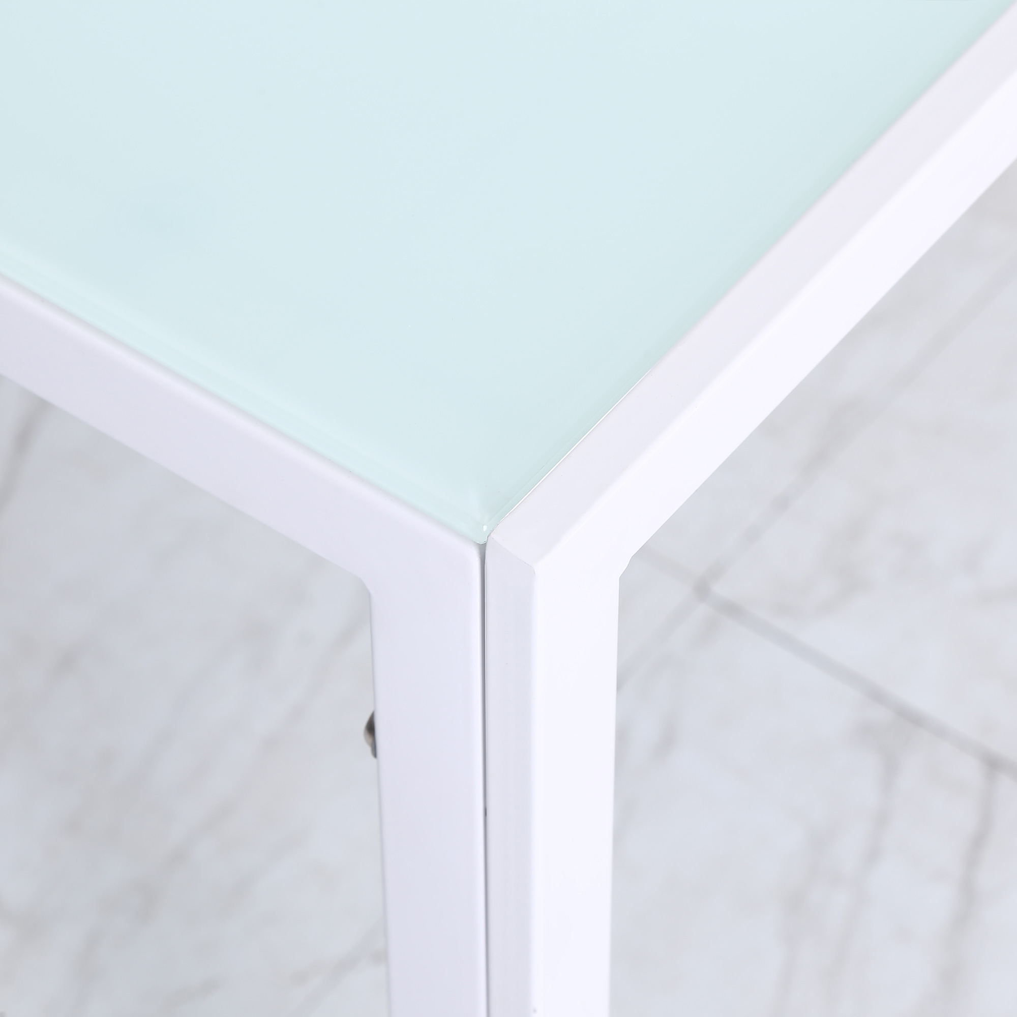 Esstisch Küchentisch großer Tisch, modernes Design, 120 cm x 60 cm x 75 cm, Weiß