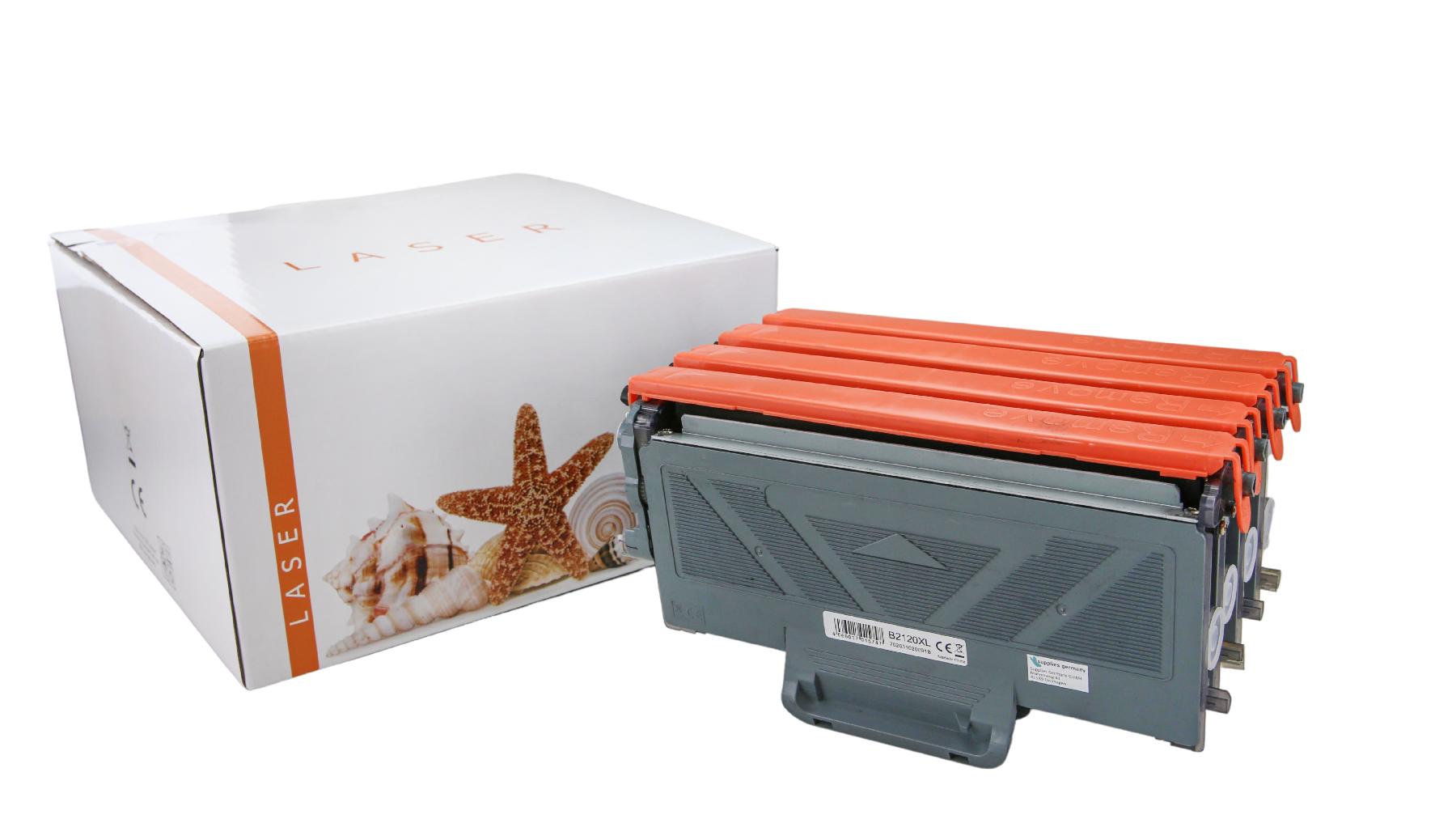 4er Set TN2120XL alternativ Toner black für Brother / TN2120XL / 4x5.200 Seiten