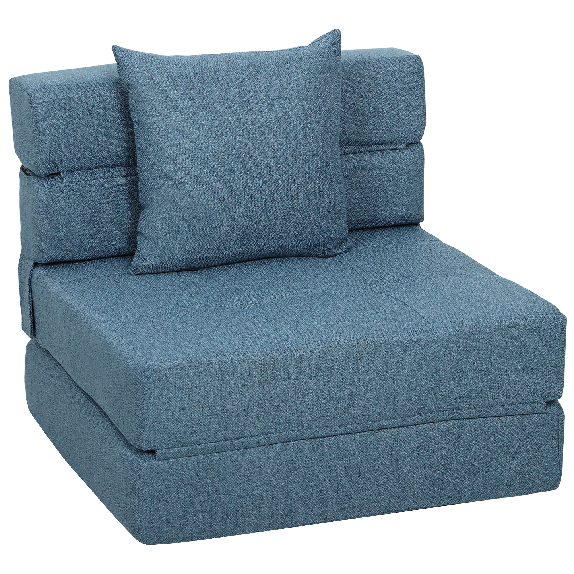 Schlafsessel Relaxsessel Gästebett. abnehmbarer Bezug, 70 cm x 70 cm x 61 cm, Dunkelblau