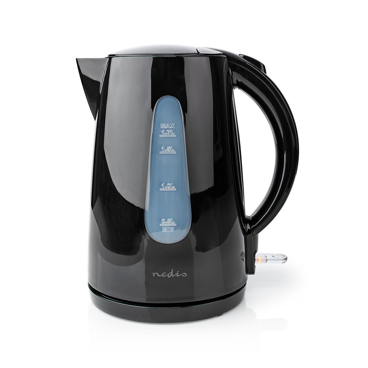Wasserkocher | 1.7 l | Plastik | schwarz | Um 360 Grad drehbar | Verdecktes Heizelement | Strix Controller | Boil-dry protection Wasserkocher | 1.7 l | Plastik | schwarz | Um 360 Grad drehbar | Verdecktes Heizelement | Strix Controller | Boil-dry protection