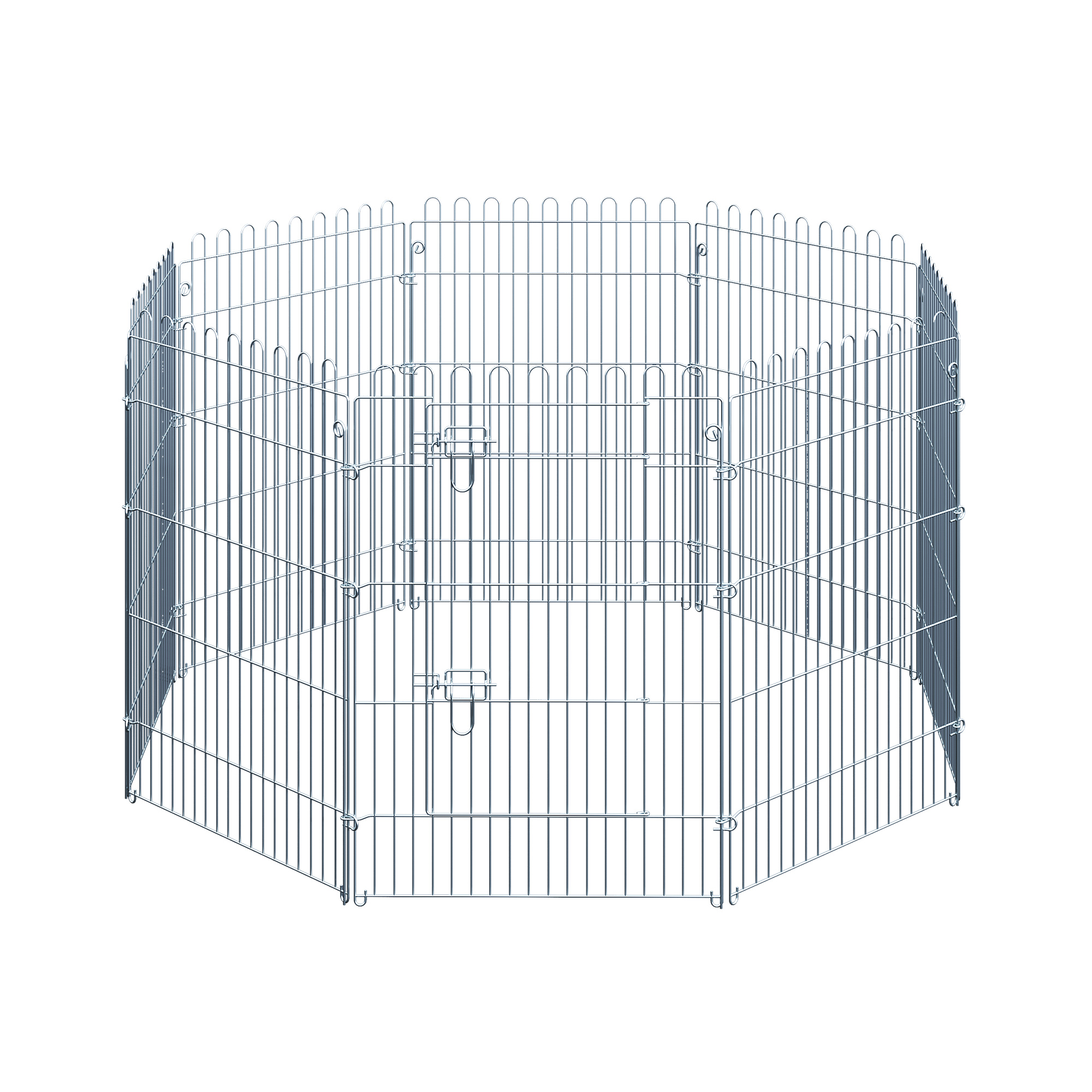 Freilaufgehege Welpenauslauf Welpenzaun Laufstall Welpengitter für Tiere 8-teilig B63 x H91 cm Freilaufgehege Welpenauslauf Welpenzaun Laufstall Welpengitter für Tiere 8-teilig B63 x H91 cm
