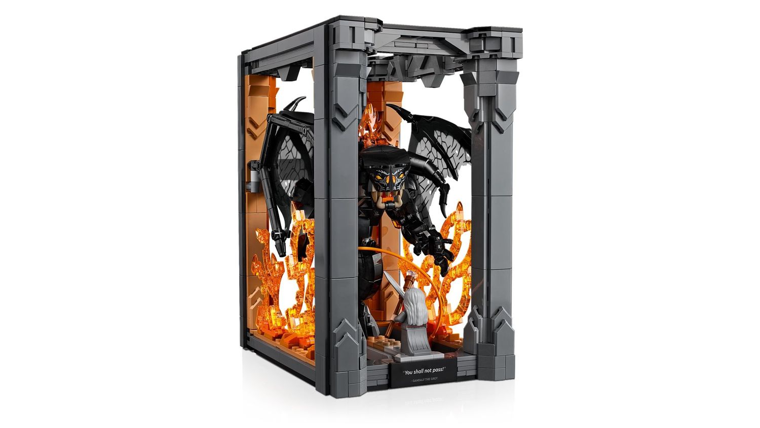 LEGO® 10367 - Icons Der Herr der Ringe: Balrog  Bücherstütze (1201 Teile)
