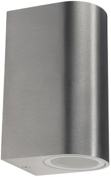 Außen-Wandleuchte "CTW-2", für 2x GU10, IP44, Edelstahl poliert