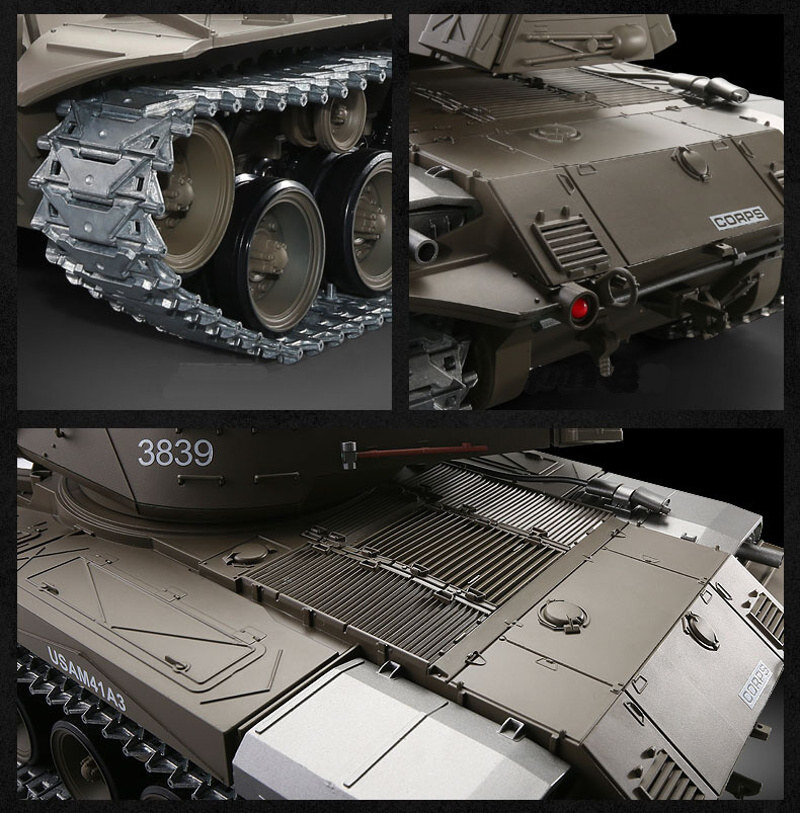 RC Panzer "M41 A3 Walker Bulldog" - Metallgetriebe & Metallketten PRO